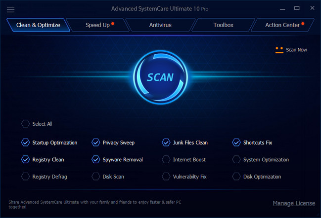 Advanced SystemCare Ultimate 14.5.0.198 Crack With License Key Free Download
